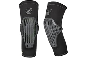 O'NEAL | Knieprotektor | MTB Mountainbike Enduro | IPX® Softgel-Schutz, Belüftungsöffnung an der Rückseite, Perfekt für ganztägiges Fahren | Flow Knee Guard | Erwachsene | Grau | Größe S