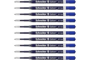 Schneider 103903 Gelion Plus wkład żelowy (wkład o dużej pojemności w formacie G2), opakowanie 10 sztuk, niebieski