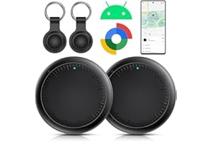LOCLYNX Air Tracker Schlüsselfinder,2 Pack Android Smart Tag kompatibel mit Google Mein Gerät Finden (Android NUR),Air Tracker Schlüsselfinder Bluetooth Tracker für Schlüssel,Gepäck,Taschen