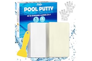 LIMINO Pool Reparaturset - 2-Teil Epoxid Pool Kleber für Lecks unter Wasser oder darüber, Pool Leck Sealer zum Fixieren von Lecks, Rissen, Pool Reparatur Kit für Fliesen, Beton, Fiberglas, Zement Oberflächen