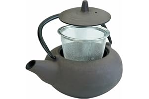 IBILI - Tetera hierro fundido Laos, 0.3 litros, Interior esmaltado, Apto para inducción