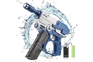 Kizplays Electric Water Gun, Water Pistol for Kids Adults, Long Range Up to 32 FT Electric Water Gun Toy, Perfect Water Toys for Summer Water Sports, Family Pools, Beach and Outdoor