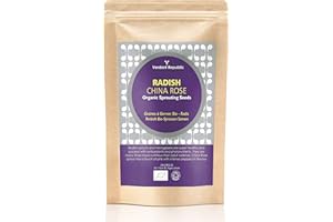 Verdant Republic Organic Radish China Rose Sprouting Microgreen Seeds 250g | Non GMO Healthy Superfood |Easy to Sprout | High Germination