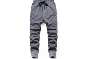 LAUSONS Pantaloni Cargo Jogging da Bambino con Tasconi