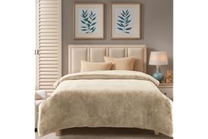 LiveGo Luksusowy pluszowy koc polarowy, 1000 g/m², miękki i gruby, sztuczny kaszmir, narzuta na sofę, łóżko, kanapę, do sypialni, salonu, podróży i kempingu, dwustronny, ciepły i przytulny