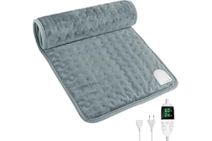 LeaderPro Heizkissen mit Abschaltautomatik Abschaltung, schnelle Heiztechnik Elektrisch Wärmekissen, Sicheres Wärmepads Elektrische für Lindert Verspannungen in Nacken, Taille, Ellbogen und Knien