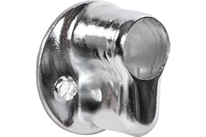 JEVX Escudo EZ Calavera Ezcurra de Seguridad con Boca Ancha para Sustituir Bombin – Casquillo Adaptador Protector de Cerradura para Puertas Plateado