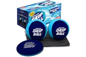 ACTIV LIFE The Ultimate Skip Ball – Palla che rimbalza sull'acqua (confezione da 2 + Disco Skip gratuito) Crea ricordi duraturi con i tuoi amici e la tua famiglia in spiaggia, al lago o in piscina – Ideale per tutte le età