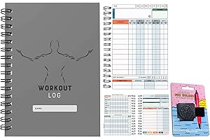 FABULOUS PLANNING Registro de entrenamiento para gimnasio, XL & XS Gimnasio, Fitness y Entrenamiento – Set de objetivos, 1000 ejercicios, pista 100 entrenamientos y progreso de registro, diario premium (XL (A5),