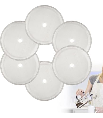 5 Stks Roestvrijstalen Koffiefilter voor 600 Ml Franse Pers Koffiepot Mesh Filter Accessoire