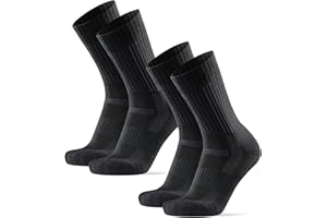 DANISH ENDURANCE Calze da Trekking Professionali in Lana Merino, Termiche, Anti-Vescica, Traspiranti, Uomo e Donna, 2 Paia