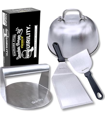 Pressa Per Hamburger In Ghisa Smasher XL - Per Smash Burger, Cotolette E Pancetta - Foto 4