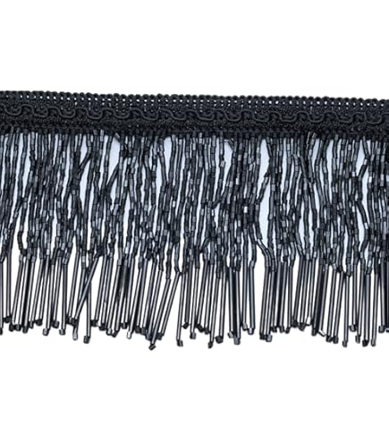 DecoPro 3" Beaded Tassel Fringe Trim - Cappuccino Brown Multicolor For Sewing & Crafts