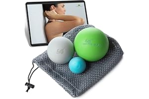 ‎ULTIMATE RELIEF Bomb-Ball Original Massage Ball Set - Faszien + Lacrosse Bälle für ultimative Muskelentspannung, Selbstmassage, Faszientraining + Triggerpunkt Therapie…