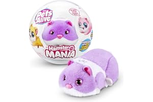 Pets Alive Hamstermania (Morado) por ZURU Hamster, Mascota electrónica, más de 20 Sonidos interactivos, Juguete de Bola de hámster para niñas y niños