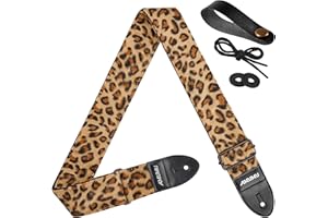 Amumu Sangle de guitare en velours écrasé - Accessoire de guitare basse - Sangle de guitare électrique - Guitare acoustique