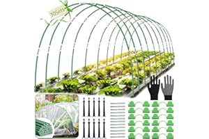ZeiLaBang Kakadi Folientunnel für Hochbeet,30 PCS Tunnelbögen Hochbeet,Pflanztunnel Bögen für Hochbeet,Tunnel Gewächshaus,Gewächshaus Tunnel Bögen,Gewächshausreifen für Hochbeet
