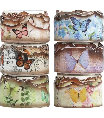SEWACC Cinta Adhesiva Vintage Washi Decorativa Cinta De Envoltura De