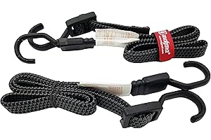 MAGMA Płaskie Elastyczne Pasy Bungee z Hakami | Pas do Bagażu, Plandeki, Namiotu, Łodzi, Roweru, Wózka i Ciężarówki | Wodoodporne Narzędzia Sprzętowe na Kemping, Bagażnik Dachowy, Przyczepę i Ładunek