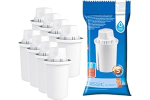 ‎DAFI Dafi Uniwersalne wkłady filtrujące do wody, plastikowe, białe, 8 sztuk (1 opakowanie), 8 sztuk