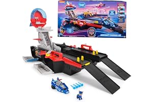 PAW PATROL: The Mighty Movie Marine Headquarters Playset with Chase Toy Figure and Superhero Vehicle, Toy Suitable for Children from 3 Years