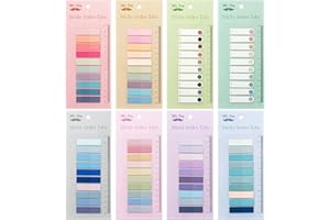 Mr. Pen - Onglets adhésifs colorés, 1600 pièces, marque-pages transparents, onglets de livre d'annotation