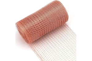 Jenrisben Copper Mesh Slug Repellent UK 5 X 20 Feet Pure Copper Wire Mesh Roll Anti Slug Snail Copper Mesh for Pest Control Rodent Proof Chicken Mice Deterrent and Trap