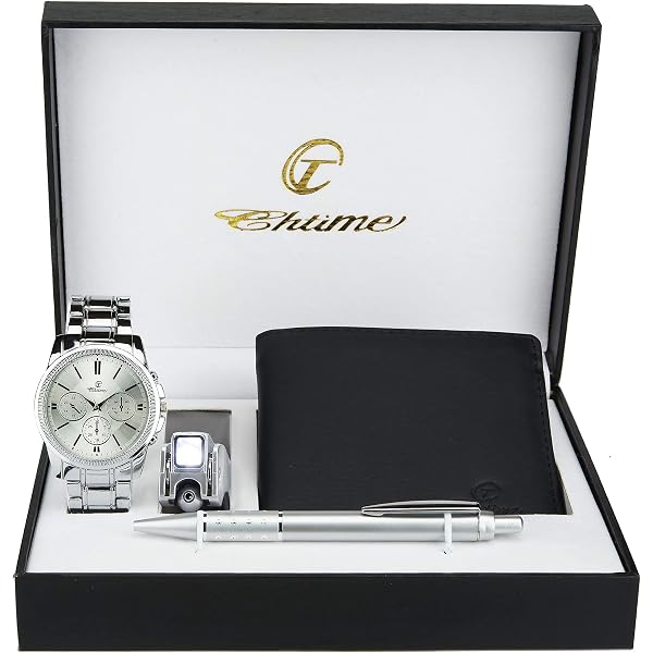 Set Regalo Uomo 3 Pezzi: Orologio Analogico Al Quarzo, Cintura In Pelle Sintetica E Portafoglio – Colore Nero, Confezione Regalo - 2
