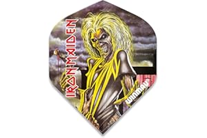 WINMAU Rock Legends Iron Maiden Killers Rhino Extra Thick Dart Flights - 1 Set per Pack (3 Fights in Total)