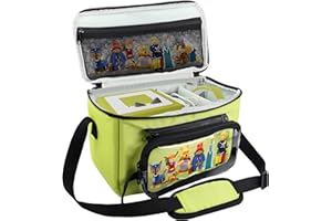 Annmore Sac de Rangement pour Toniebox, Housse de Transport pour FABA Conteur d'histoire, Mallette de Transport pour Tonies Figurines, Vert