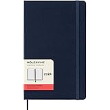 Moleskine Agenda Giornaliera 12 Mesi 2024, Agenda 2024, Formato Large 13x21, Copertina Rigida e Chiusura Elastica, Colore Blu
