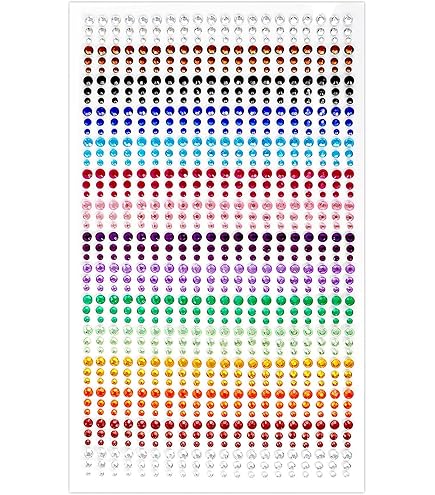 Vicloon heldere Strass Stickers, 4 vellen 1300 Stuks Strass Vicloon heldere Strass Stickers, 4 vellen 1300 Stuks Strass