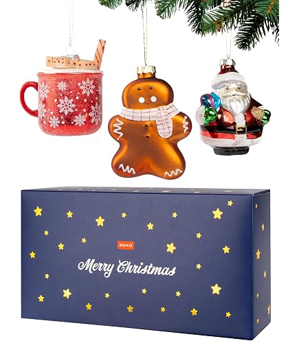 Boule De Noël En Verre Football Américain - Peinte à La Main - 9 Cm - Décoration Sapin Sportive - Pour Fans NFL - Soufflée à La Bouche