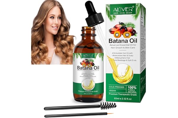 60ML Huile de Batana pour la Croissance des Cheveux, Sourcils et Cils - 100% Pure pour Cheveux