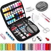 Kzouenzu Sewing Kit [86 Pcs] Sewing Thread, Needles, Scissors, Sewing Accessories, Buttons etc, Needle and Thread Set, Portab