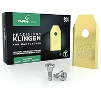 RASENWERK® - Hochwertige Mähroboter Messer mit innovativen Schrauben - Universal Ersatzklingen Ersatzmesser für…