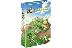 Carcassonne - Unbox Now - Jeu de Société Moderne pour Enfants dès 7 Ans - 2 à 5 Joueurs - A Jouer en Famille - 35 Minutes - Niveau Facile - Construis le Plateau de Jeu à Mesure - En Français