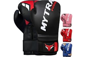 Mytra Fusion Gants de Boxe - Gants d'entraînement MMA Parfaits pour Le Punch, Le Kickboxing, Le Fitness, Le Sparring, Le Muay Thai, l'entraînement et Le Combat