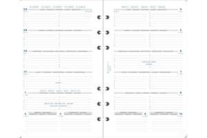 EXACOMPTA Recharge Exatime 17 semainier millésimé semaine sur 1 page 172x105 mm