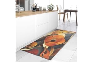 HomeLife Tappeto Cucina Antiscivolo Lavabile Made in Italy | Tappeto Passatoia al Metro PVC e Cotone con Stampa Colorata | Tappeto Cucina 160 cm in Vinile, Moderno e Decorativo, Immagini di Ninfee