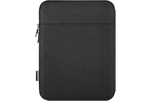 Dadanism 9-11" Housse Protectrice Pochette Nylon pour iPad 10é Gén 10,9", iPad (A16) 11", iPad Air/Pro 11", iPad 9/8/7é Gén 10,2", iPad Air 5/4 10,9", Galaxy Tab A9+ 11"/S9 FE,Tab M11 11", Noir