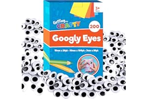 SOL 200pk Googly Eyes Self Adhesive-Small & Medium Googly Eyes Crafting Google Eyes Children DIY Arts & Craft Goggly Stick On Eyes Crafts Googly Eyes Large Wiggle Stick On Googley Eyes