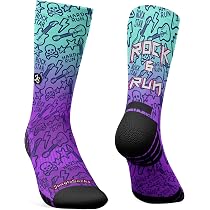 EXQST Calcetines de Refuerzo de Aumento de Iones de Titanio, Calcetines de compresión de Tobillo para Hombres y Mujeres, Calcetines Deportivos Transpirables Acolchados para Correr
