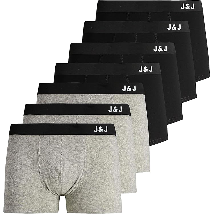 Pack De 3 Boxers JACK & JONES - Mixte Coton Élastique - Confort Quotidien - Taille Élastique