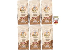 ITALIAN GOURMET E.R. Mulino Caputo, Farine Sans Gluten Fioreglut 6x 1kg, Produits de four avec épaisseur de blé avalée, dextrose, fécule de maïs, farine de sarrasin + Italian Gourmet polpa 400g