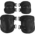 Faxianther Adults Teens Collision Avoidance Knee Elbow Pads Inline Skating Knee Brace Elbow Guards Kneepads Protector Gear for Skate Roller Blading Skateboard Biking Scooter Cycling Climbing