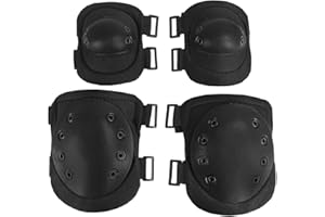 Faxianther Adults Teens Collision Avoidance Knee Elbow Pads Inline Skating Knee Brace Elbow Guards Kneepads Protector Gear for Skate Roller Blading Skateboard Biking Scooter Cycling Climbing