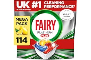 Fairy Platinum+ Complete Dishwasher Tablets 114ct, Dishwasher Tablets Bulk