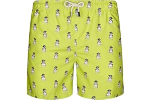 Blue coast yachting Costume da Bagno per Bambino e Padre Misto Stampato e Asciugatura Rapida