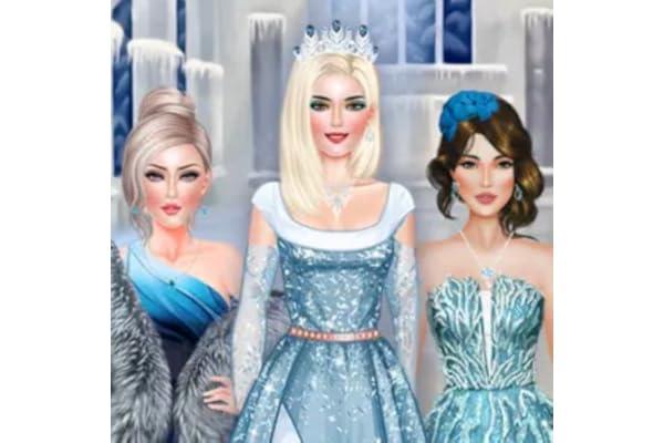 Ice Princes Girl Makeup and Fashion Dress Up Game